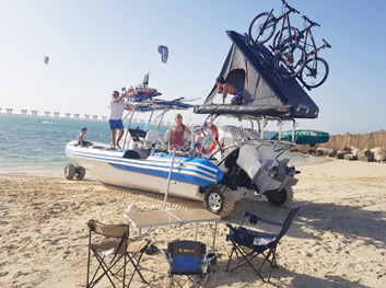 amphibious boat connecting people and nature
